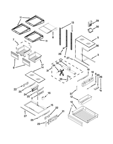 Shelf parts