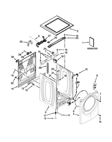 Top and cabinet parts