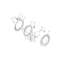 Whirlpool WFW61HEBW0 door parts diagram