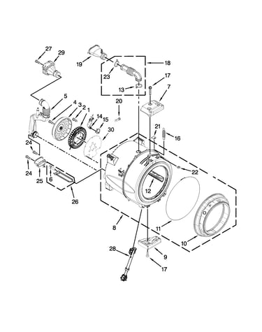 Tub and basket parts