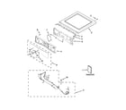 Whirlpool WGD97HEDW0 top and console parts diagram