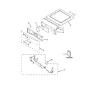 Whirlpool WGD8740DC0 top and console parts diagram