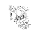 Whirlpool WED4850BW1 cabinet parts diagram