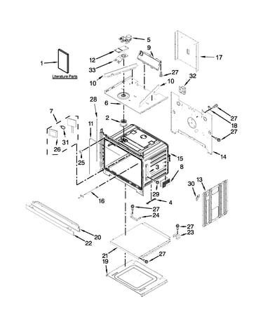 Lower oven parts