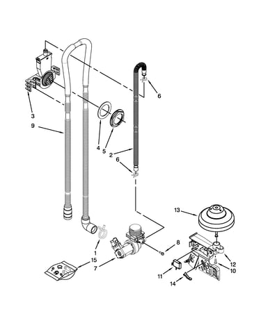 Fill, drain and overfill parts