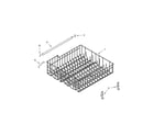 Whirlpool WDF310PLAW5 upper rack and track parts diagram