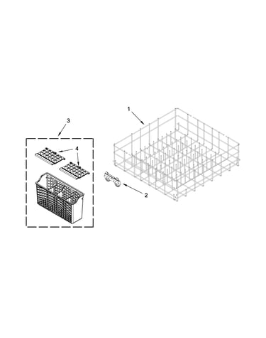 Lower rack parts