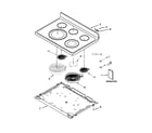 Whirlpool WFE540H0AB1 cooktop parts diagram