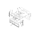 Whirlpool WFE540H0AW1 control panel parts diagram
