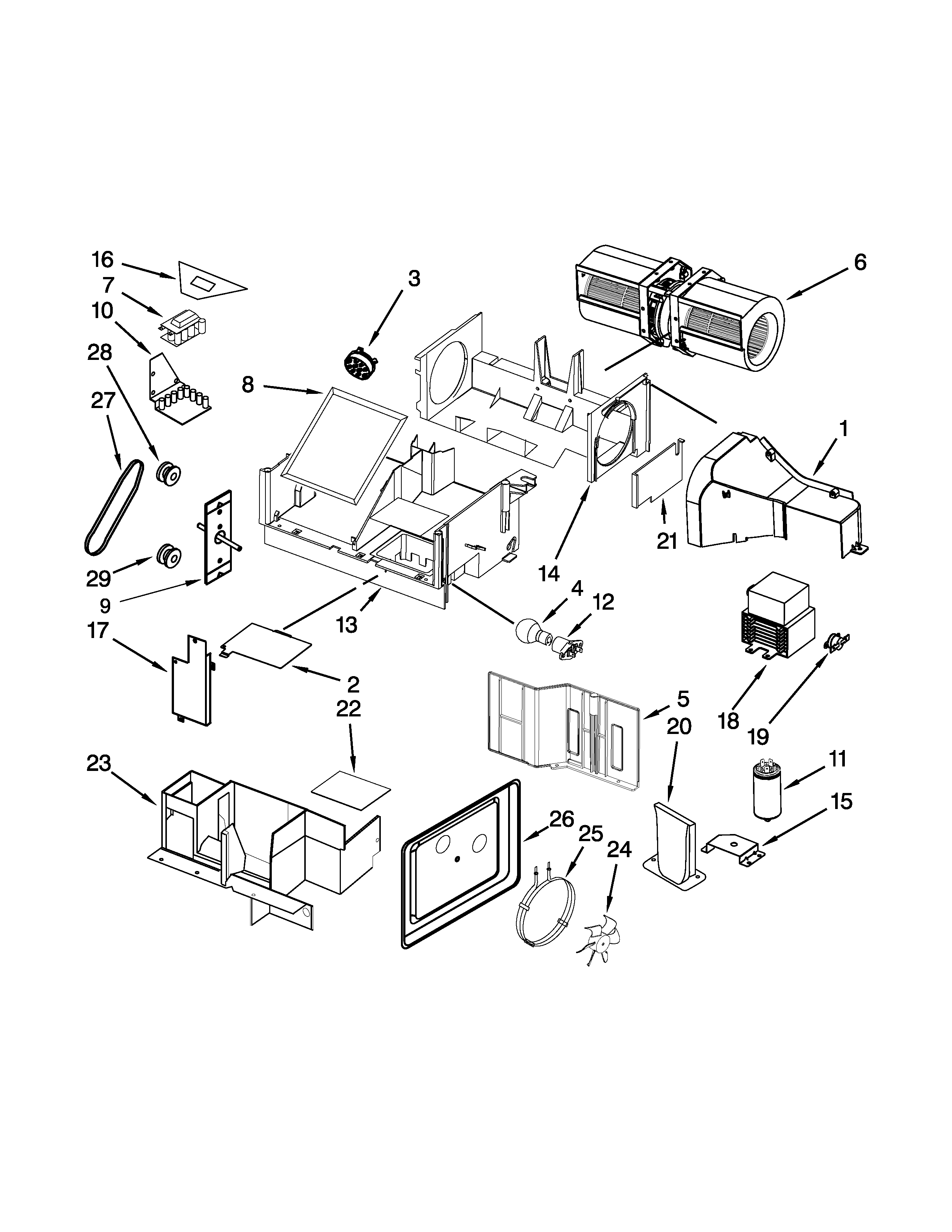 Air flow parts