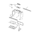 KitchenAid KHMC1857BWH1 cabinet and installation parts diagram