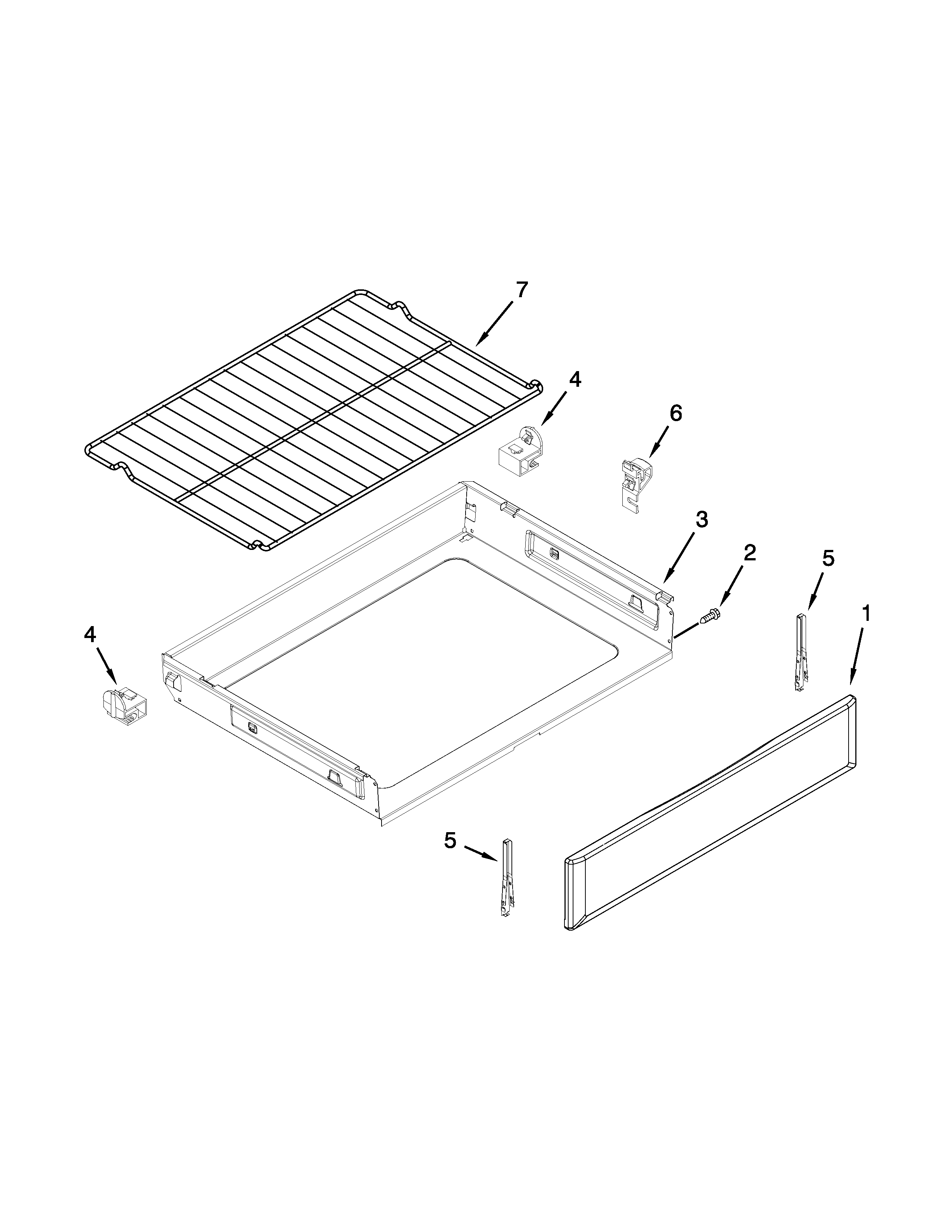 DRAWER AND RACK PARTS