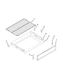 Drawer and rack parts