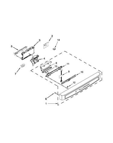 Control panel and latch parts