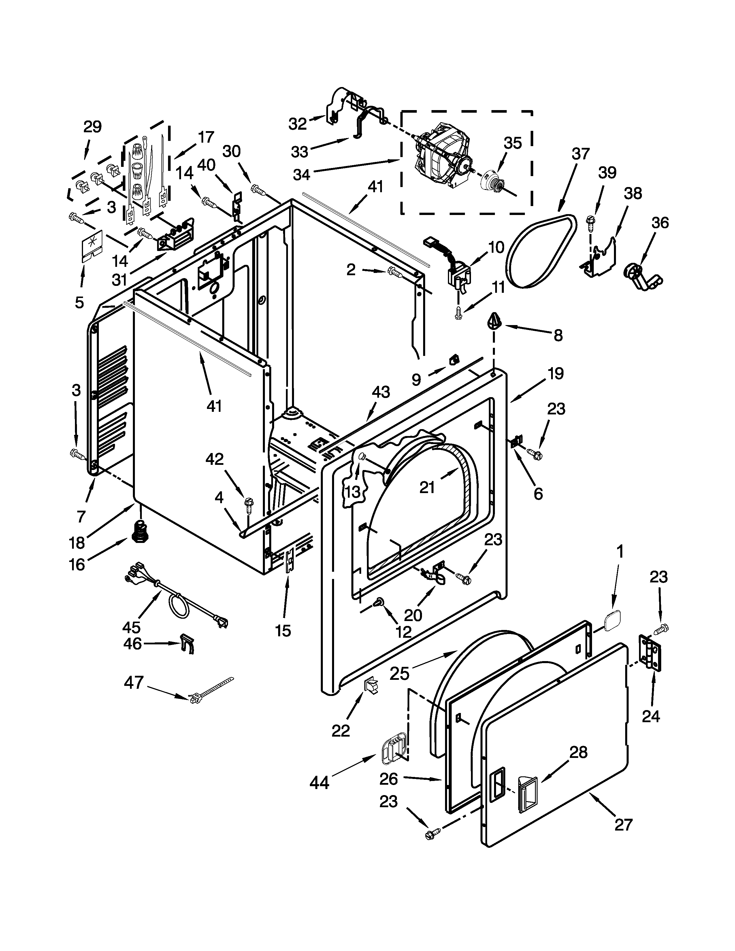 CABINET PARTS