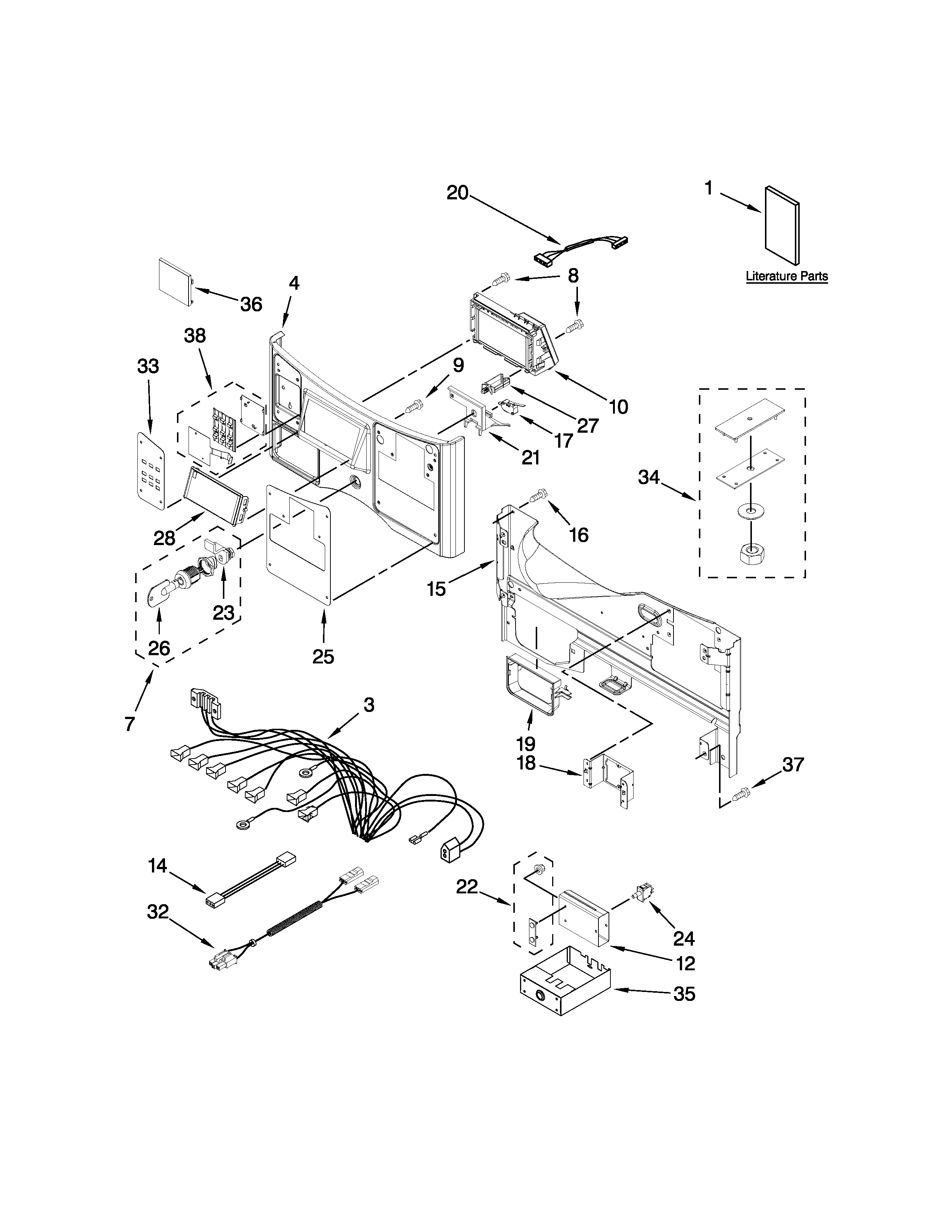 Control panel parts
