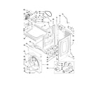 Whirlpool CGT8000AQ0 dryer cabinet parts diagram