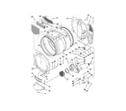 Whirlpool CGT8000AQ0 bulkhead and blower parts diagram