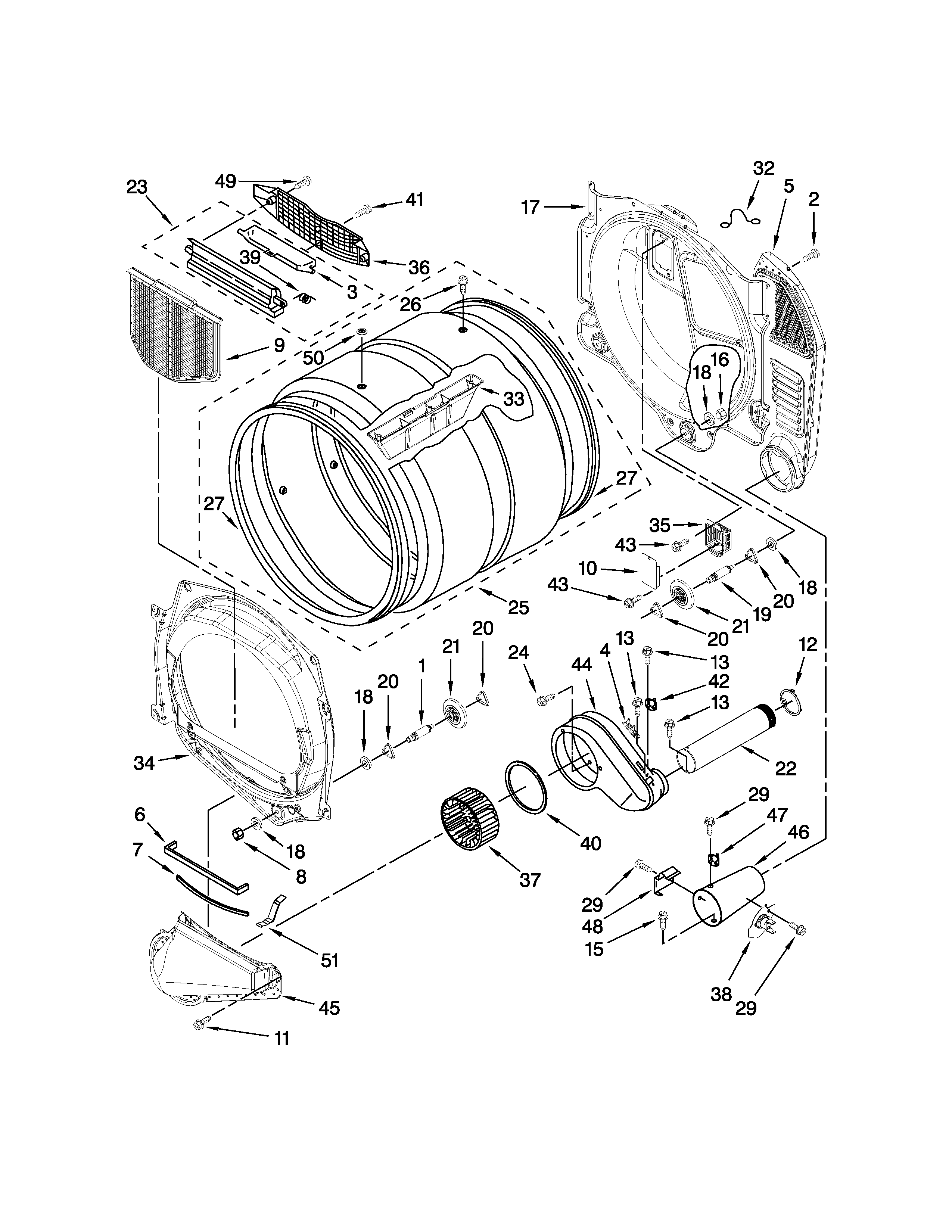 Bulkhead and blower parts