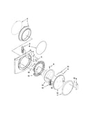 Washer door parts