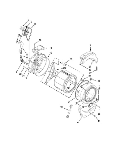 Tub and basket parts