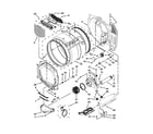 Whirlpool CET8000AQ1 bulkhead and blower parts diagram