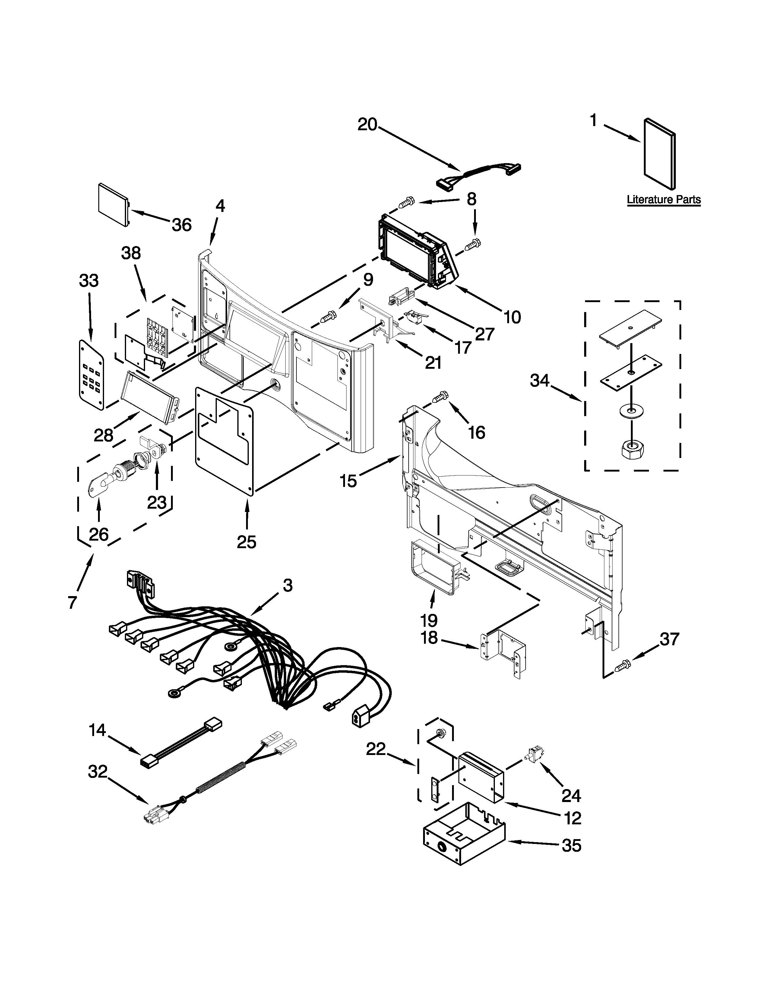 Control panel parts