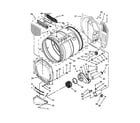 Whirlpool CGT8000AQ1 bulkhead and blower parts diagram