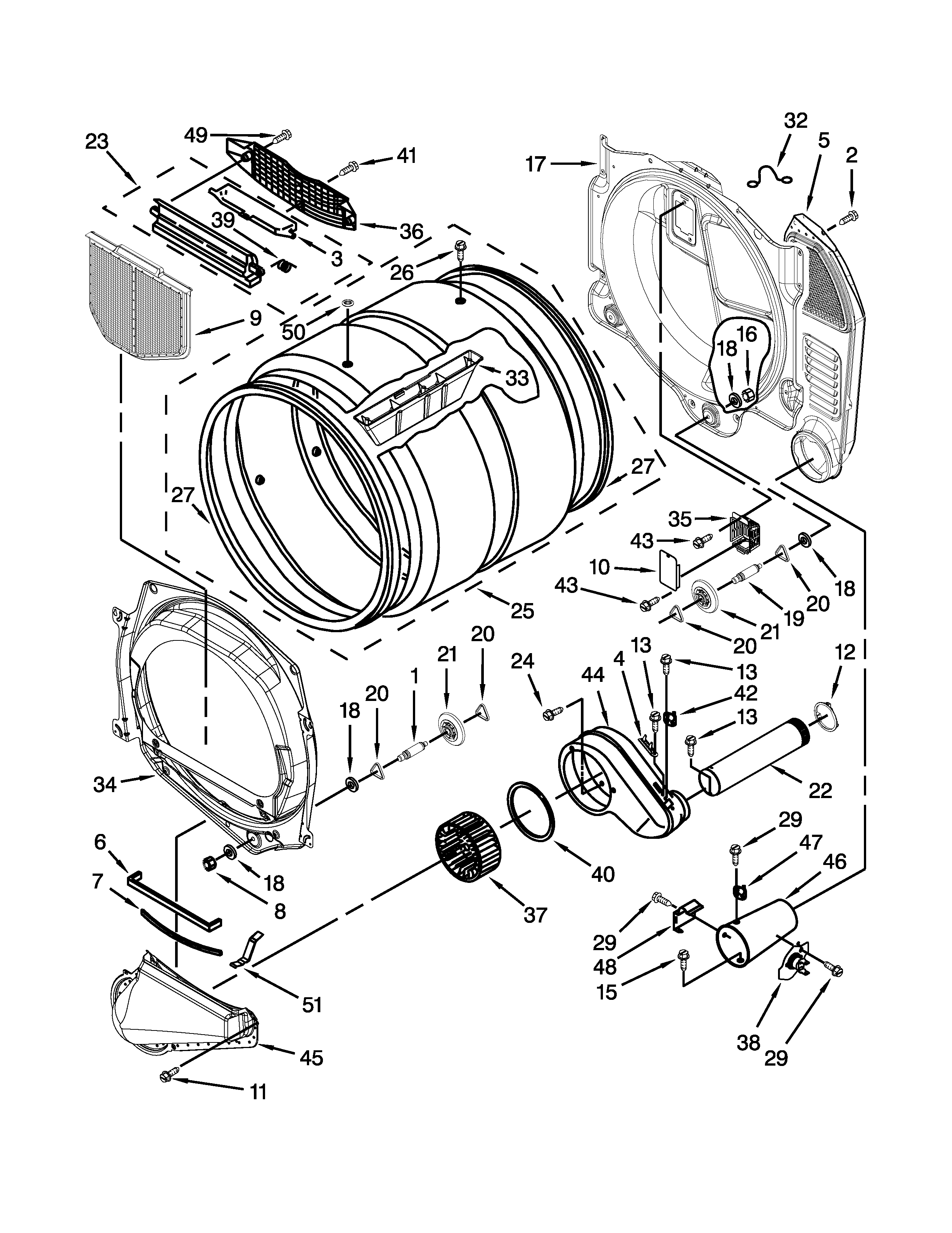 Bulkhead and blower parts