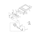 Whirlpool YWED72HEDW0 top and console parts diagram
