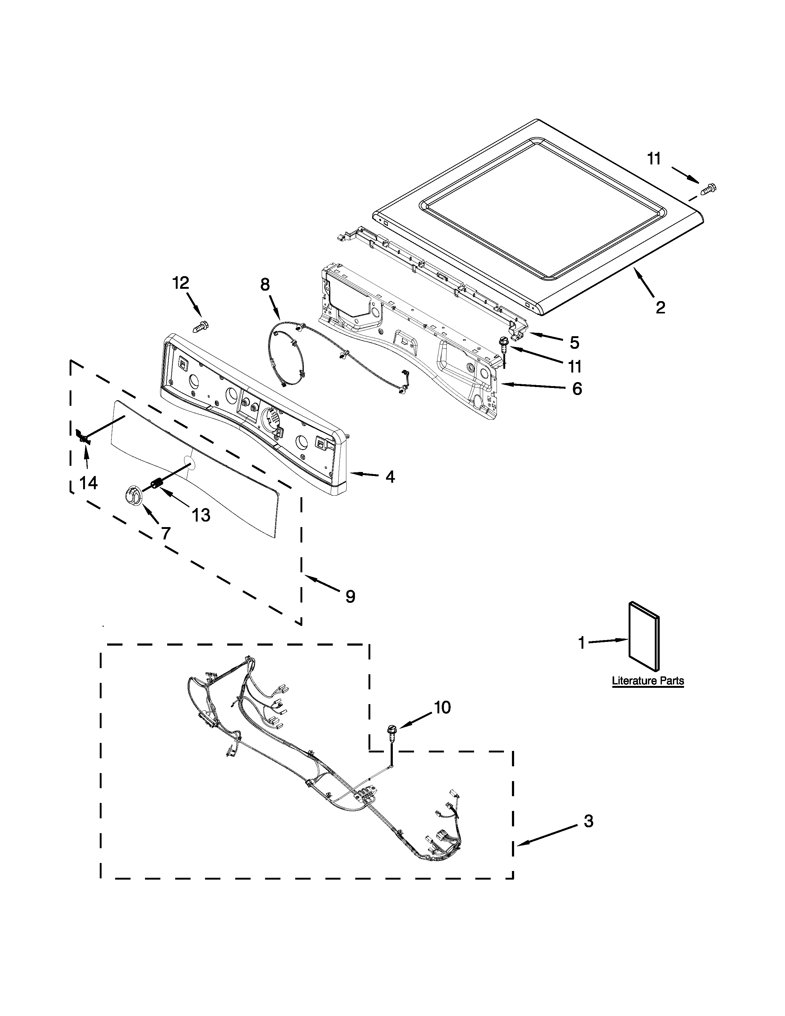 Top and console parts