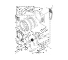 Whirlpool YWED72HEDW0 bulkhead parts diagram