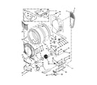 Whirlpool YWED81HEDW0 bulkhead parts diagram