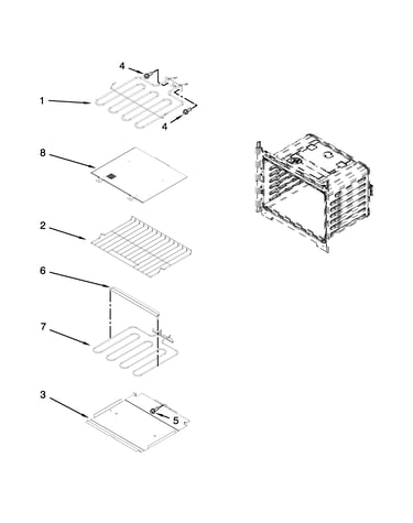 Internal oven parts