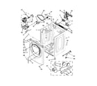 Whirlpool YWED87HEDW0 cabinet parts diagram
