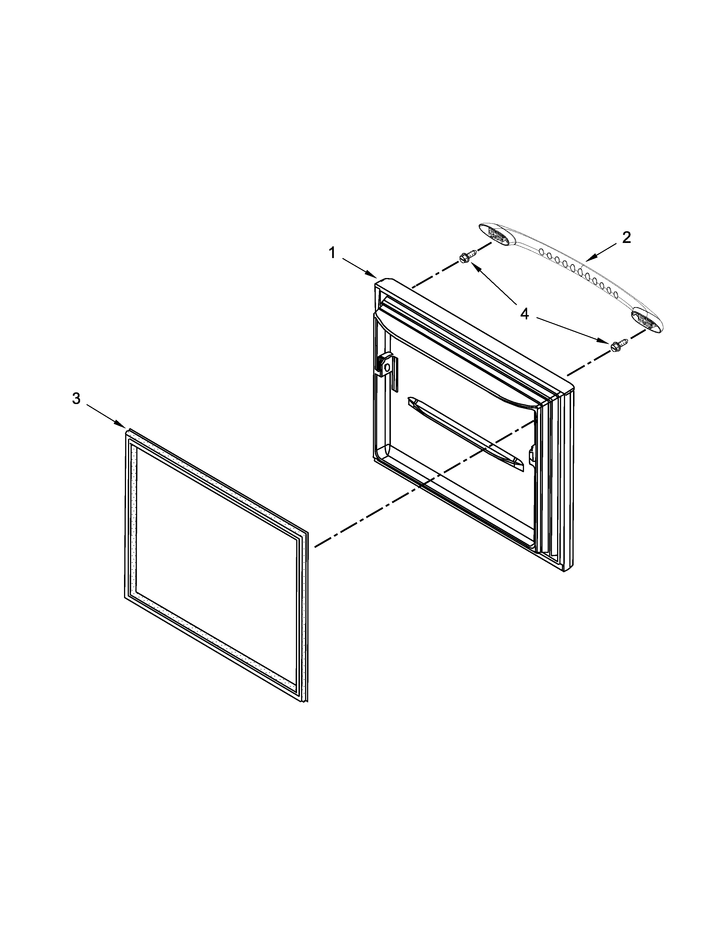 Freezer door parts