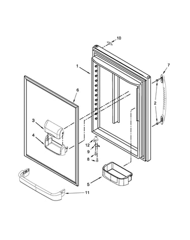 Refrigerator door parts