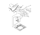 Amana NTW4701BQ1 controls and water inlet parts diagram