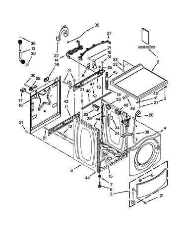 Top and cabinet parts