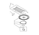 Whirlpool GMH6185XVQ2 turntable parts diagram