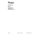 Whirlpool WRS322FDAD00 cover sheet diagram