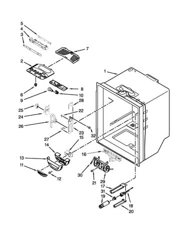 Refrigerator liner parts