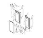 KitchenAid KBFS22EWWH7 refrigerator door parts diagram