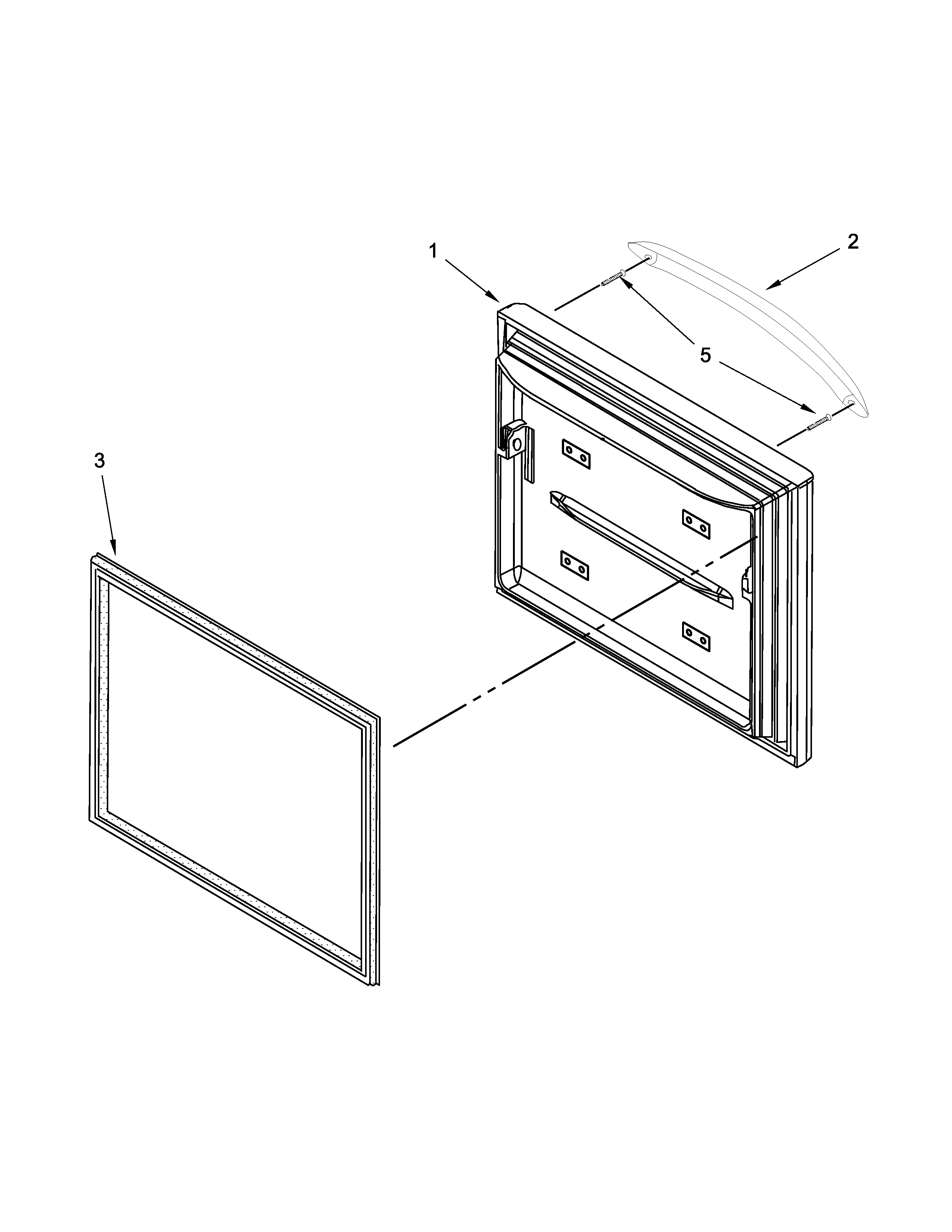 Freezer door parts