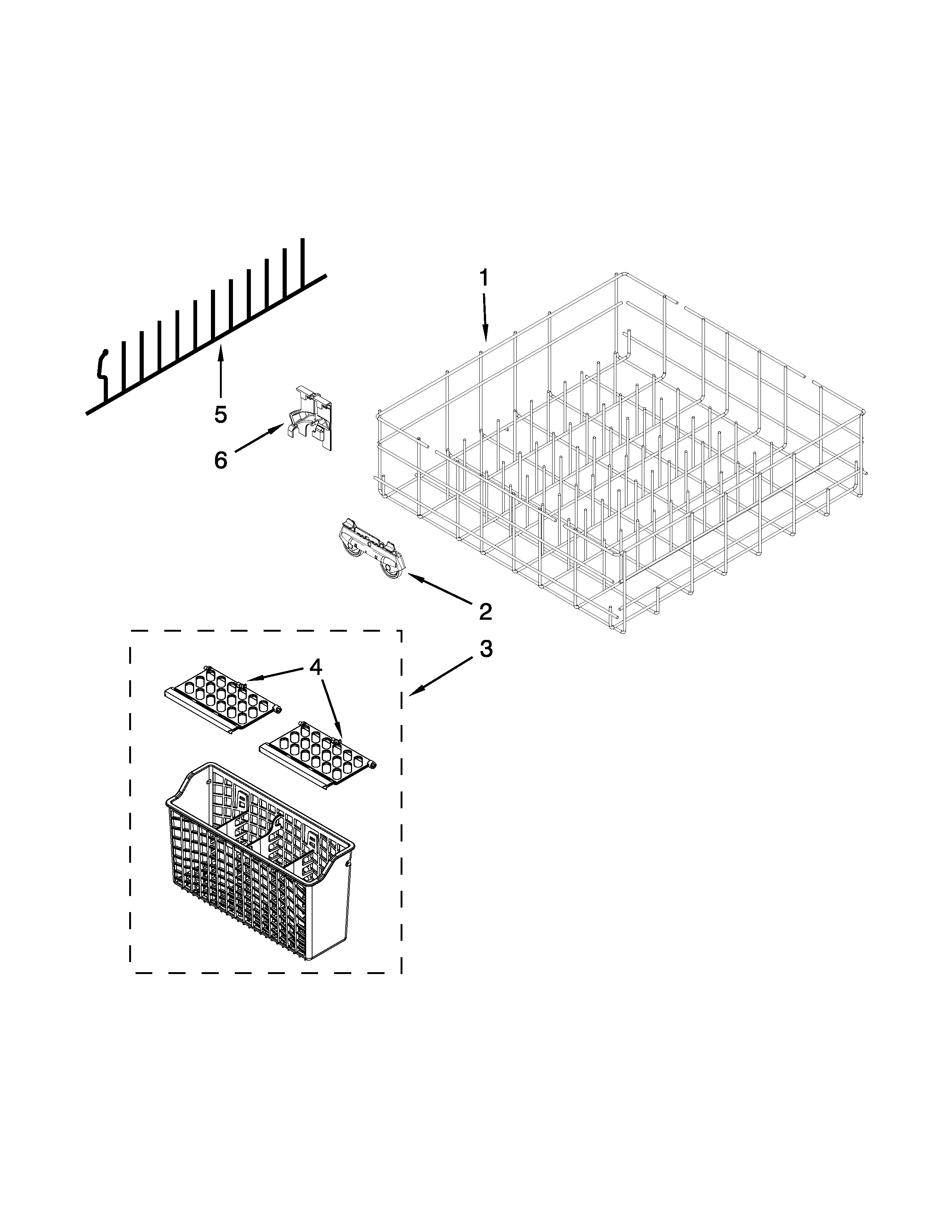 LOWER RACK PARTS