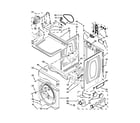 Maytag MLE20PDAGW0 dryer cabinet parts diagram