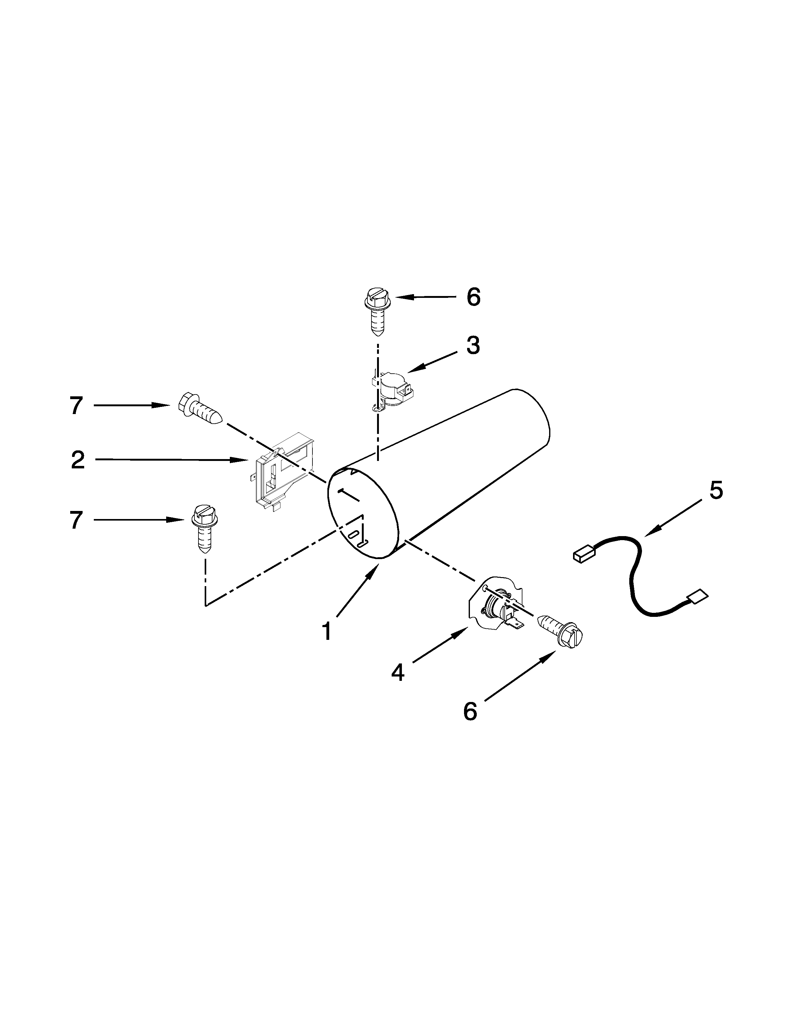 Dryer heating parts - gas