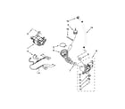 Maytag MLE20PNAGW0 pump and motor parts diagram