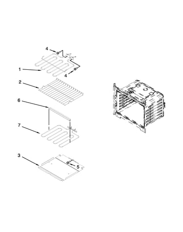 Internal oven parts