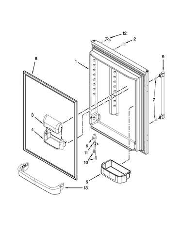 Refrigerator door parts